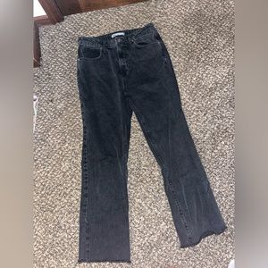 Zara black wide leg jeans